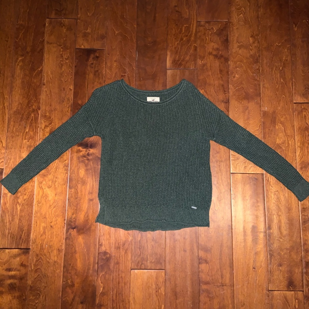 Emerald green Hollister sweater